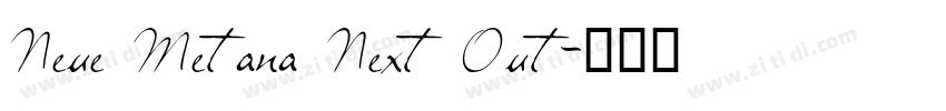 Neue Metana Next Out字体转换